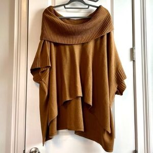 H&M - Cowl Neck High-Low Sweater Poncho - OS